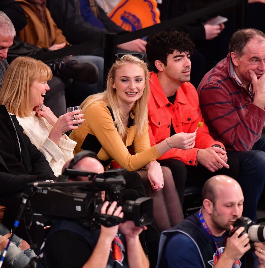 Joe Jonas and Sophie Turner at Basketball Game March 2019