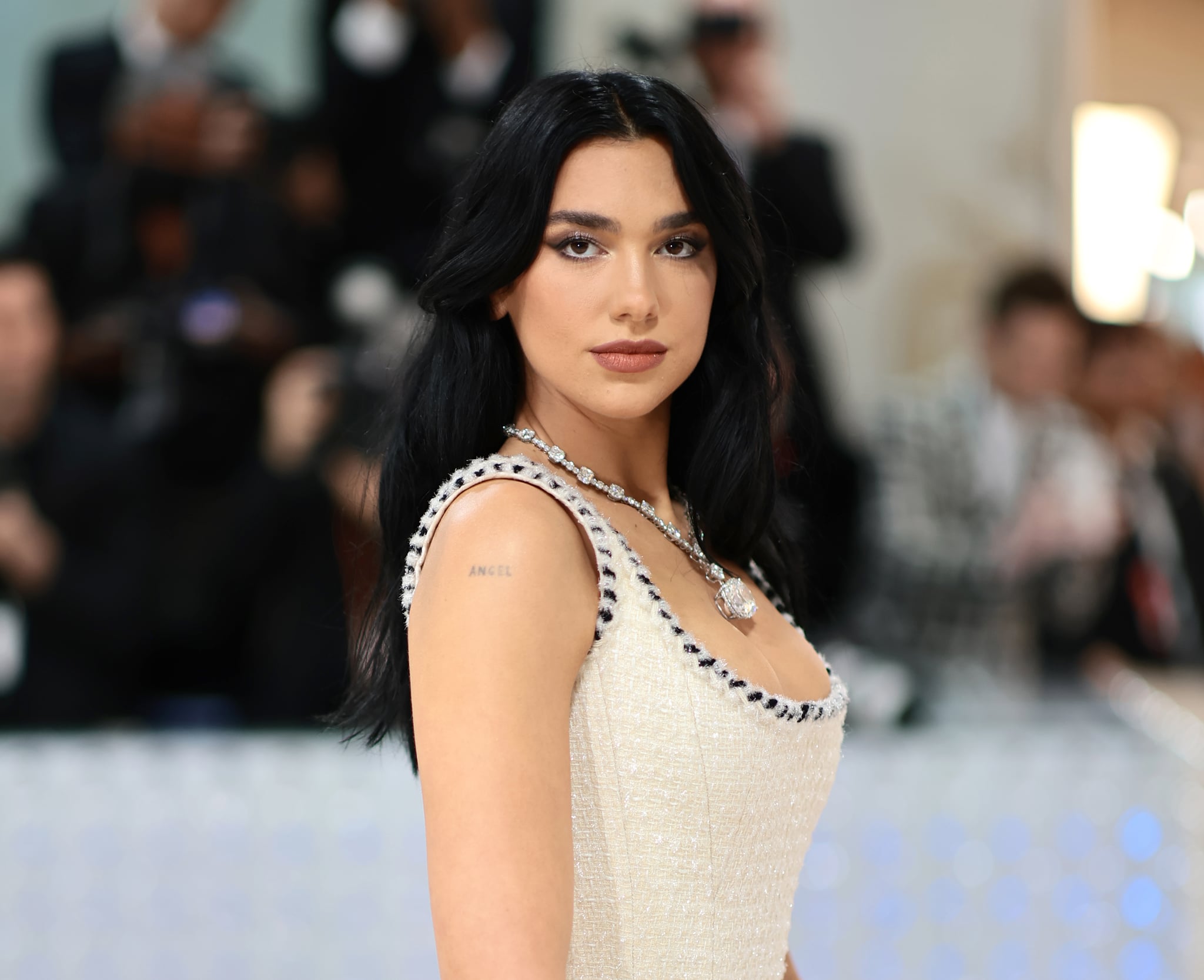 Dua Lipa wears a tiny glittery micro bra for her birthday