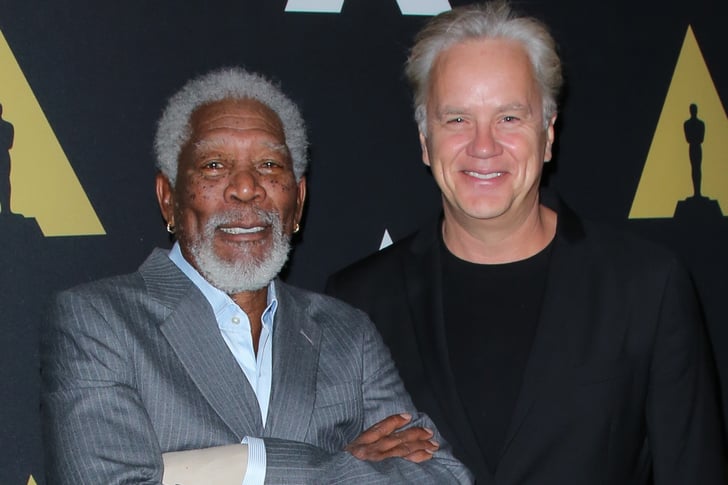 The Shawshank Redemption Cast Reunites Popsugar Entertainment Vydayuschayasya drama o sile talanta, vazhnosti druzhby, stremlenii k svobode i rite heyvort. the shawshank redemption cast reunites
