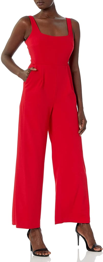 Calvin Klein Sleeveless Square Neck Jumpsuit