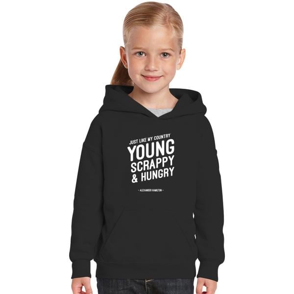 Just Like My Country Young Scrappy and Hungry Kids' Hoodie