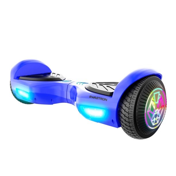 Swagtron Swag BOARD EVO V2 Hoverboard with Light-Up Wheels and Balance Assist