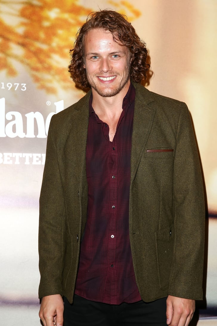 This Long-Haired Laugh | Sam Heughan Hot Pictures | POPSUGAR Celebrity Photo 36