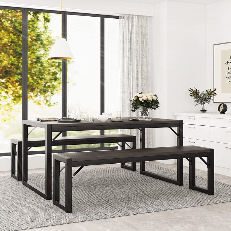 A Contemporary Dining Table: Ikalido Modern 3-Piece Soho Dining Table Set