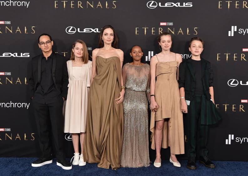 The Jolie-Pitt Family at the LA Premiere of Eternals