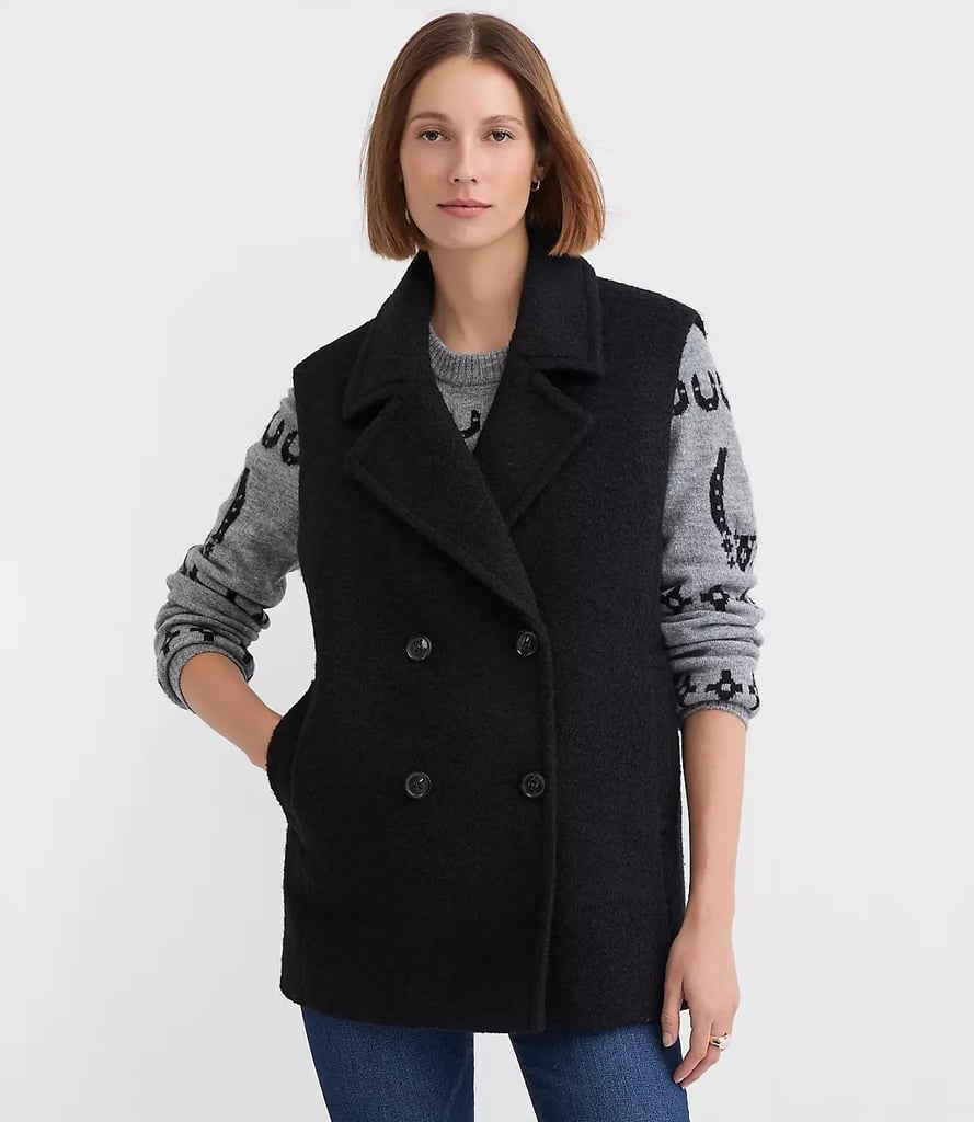 LOFT Double Breasted Sleeveless Jacket ($47, originally $140)
LOFT's Black Friday sale is so good, with up to 70 percent off pieces you'd never expect to see marked down this low. Yes, in-season products too — not just random summer throwaways. Whether you're looking for a winter wardrobe staple like this vest or something bolder like a leather jacket, the retailer's deals are better than ever.