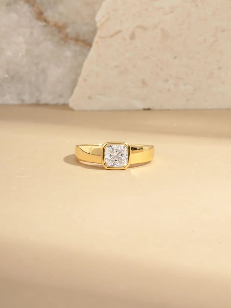 Sami Jewels Bezel Set Dome Ring