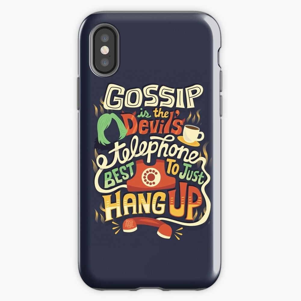 "Gossip Is the Devil's Telephone" Phone Case