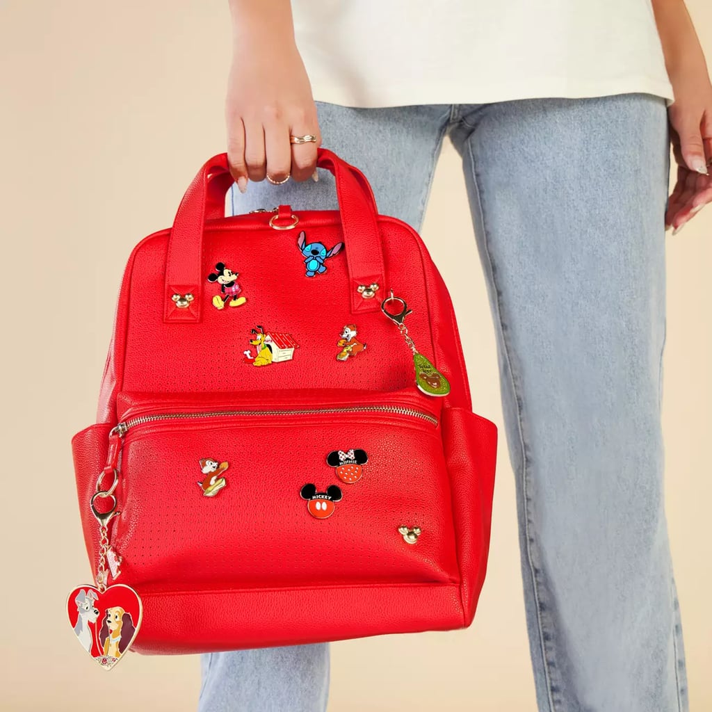 Minnie mouse leather backpack deals