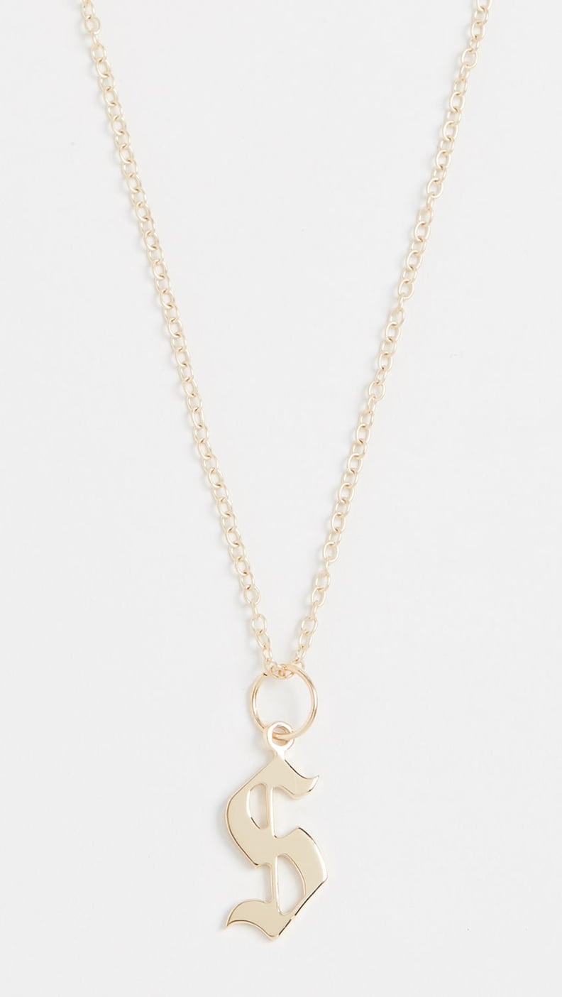 Jennifer Zeuner Jewelry Emmanuelle Initial Necklace