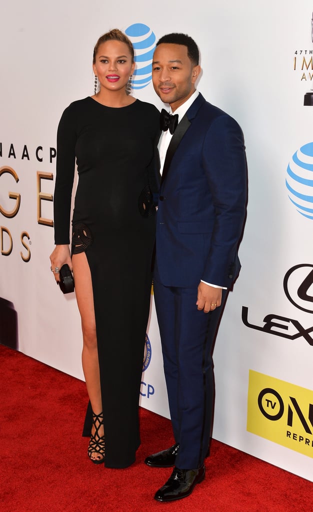 Chrissy Teigen and John Legend at NAACP Image Awards 2016