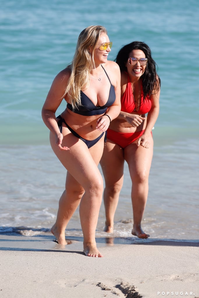 Iskra Lawrence at the Beach in Miami Dec. 2017