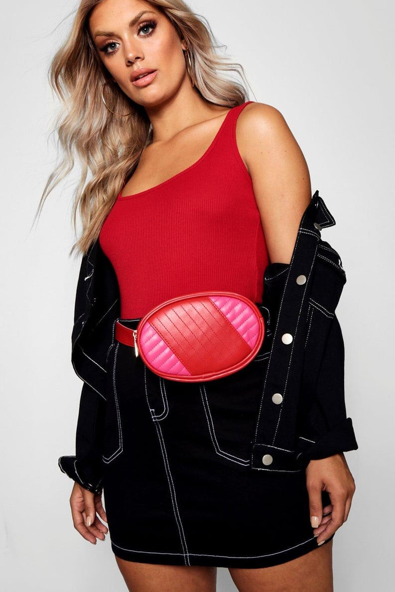 Boohoo Contrast Quilted Bum Bag
