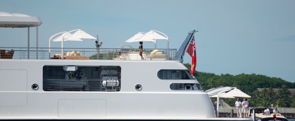 Barack Obama Taking a Picture of Michelle in Tahiti 2017