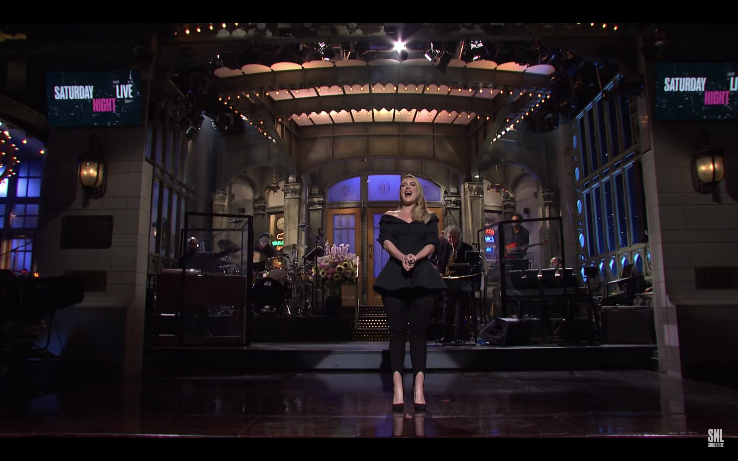 Adele Wore Brock Collection, Valentino & Acne Studios Hosting Saturday  Night Live - Red Carpet Fashion Awards