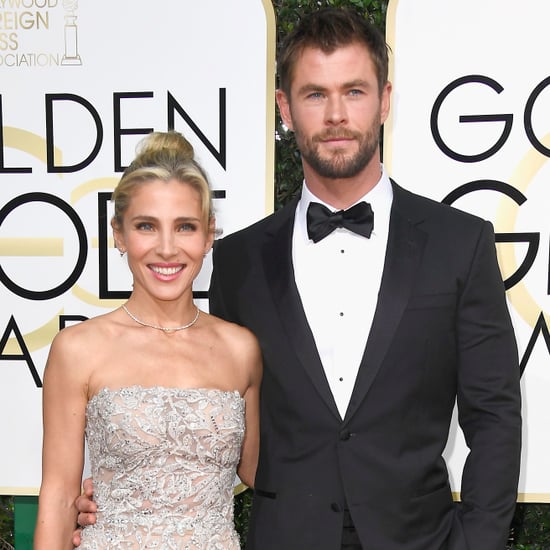 Chris Hemsworth and Elsa Pataky at the 2017 Golden Globes