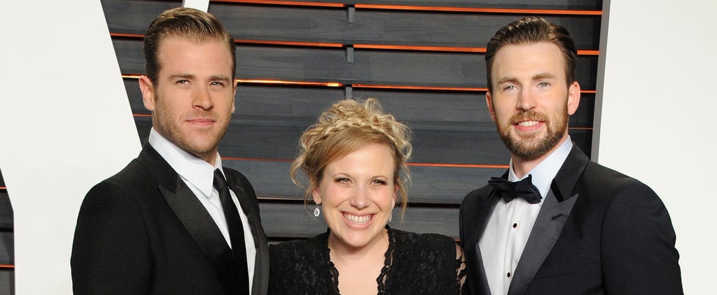Chris Evans and His Sister at the Oscars 2016