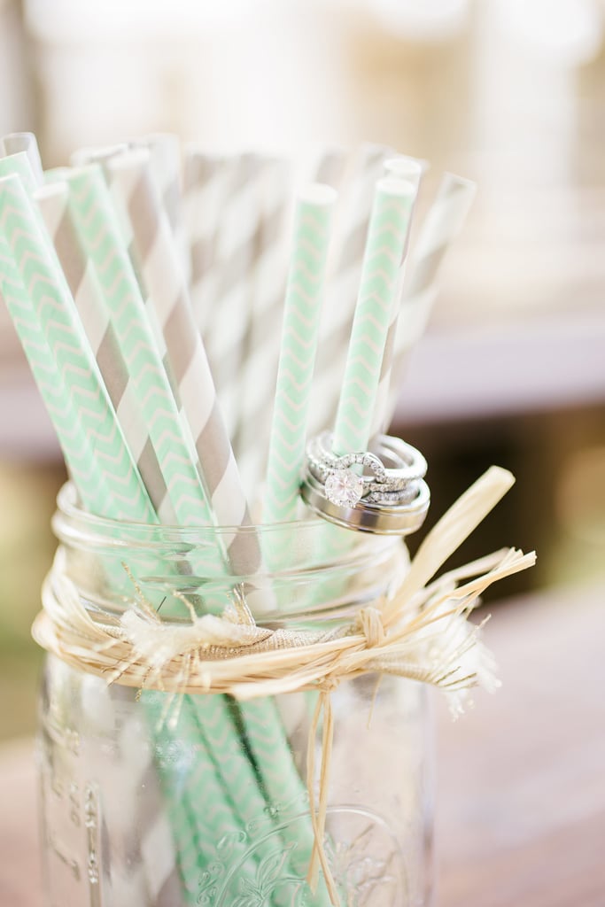 Straw Holders Mason Jars DIYs For a Wedding POPSUGAR Smart Living