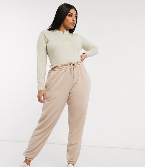 Missguided Plus Two-Piece in Beige