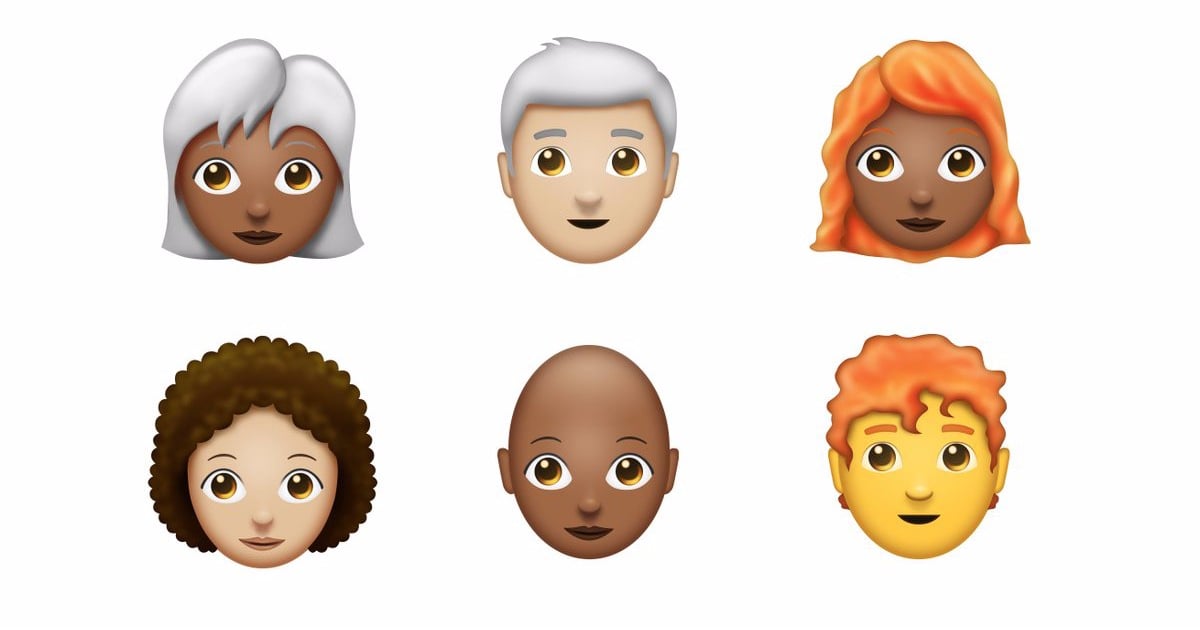 New Hair Emoji Proposal 2017 Popsugar News