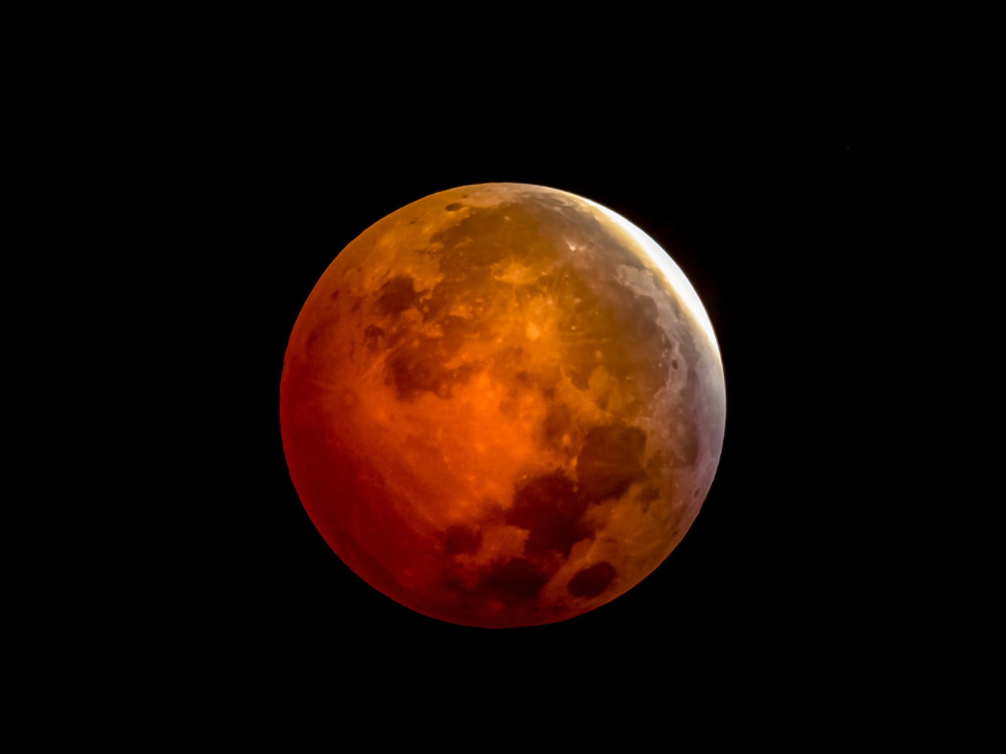 Image of a Lunar Eclipse in the Sky