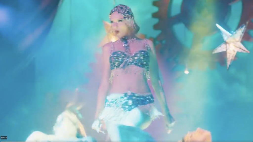 Taylor Swift's Fringe Bra and Brief Set in  "Midnights" Music Videos Teaser
