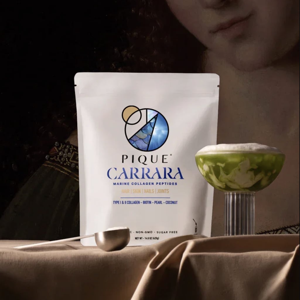Pique Life Carrara Marine Collagen ($168)
Your skin care routine starts from the inside out — it's not just about topical products. Consider drinking your collagen with this supplement that promises to increase skin elasticity and reduce the look of pores and wrinkles in just 2 weeks.