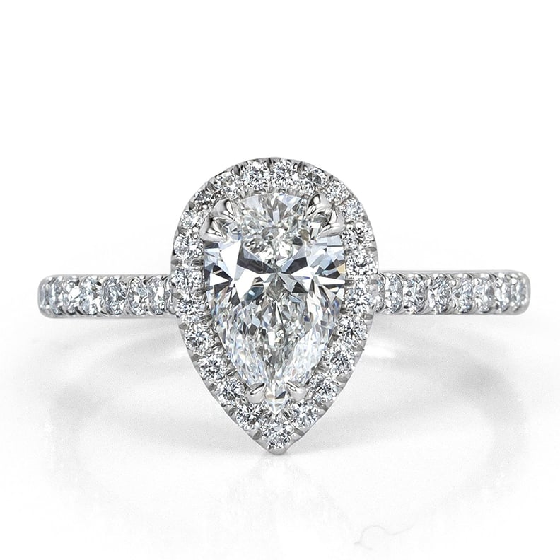 Mark Broumand Pear Shaped Diamond Engagement Ring