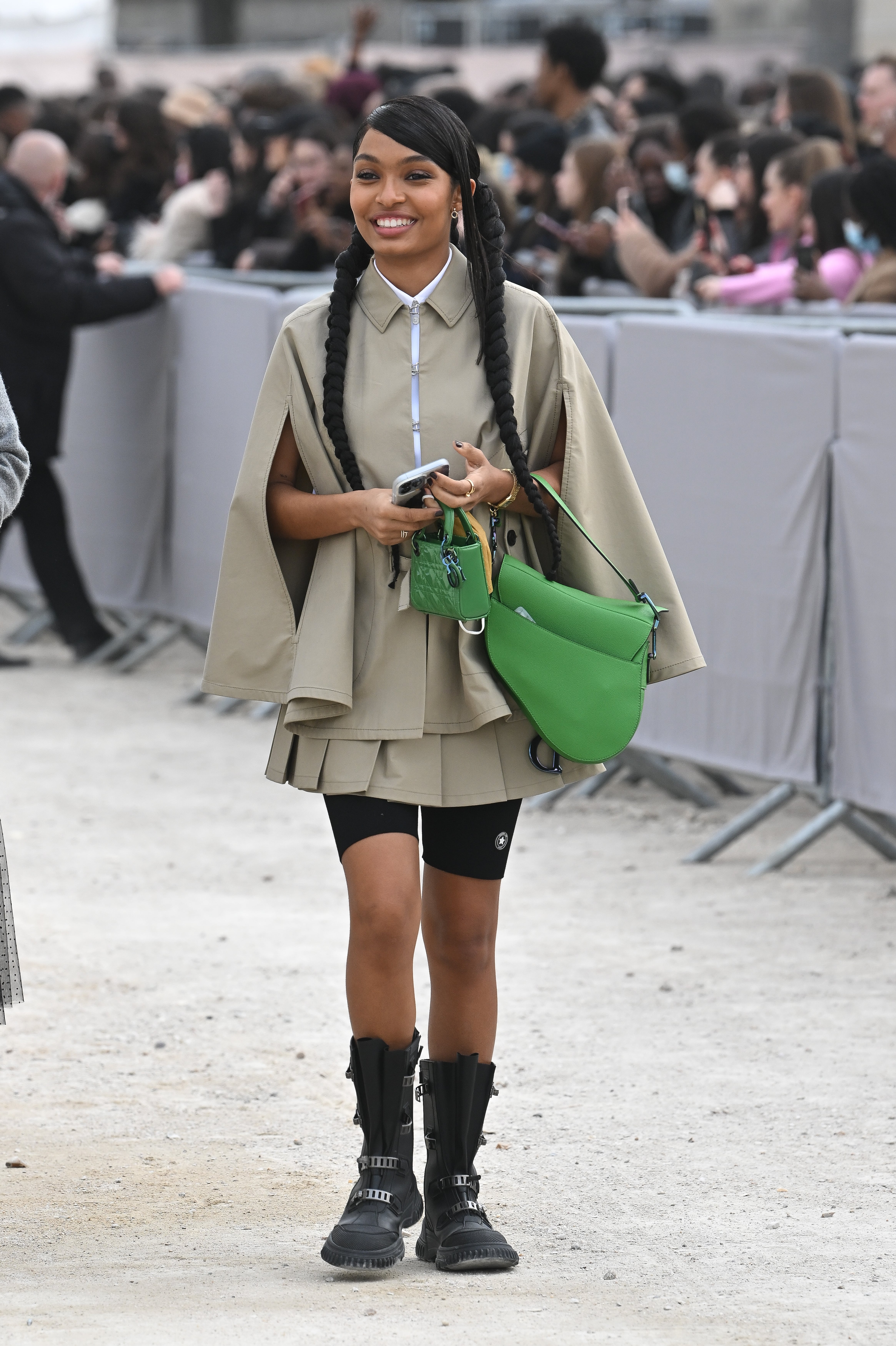 Yara Shahidi Decides Two Dior It Bags are Better Than One
