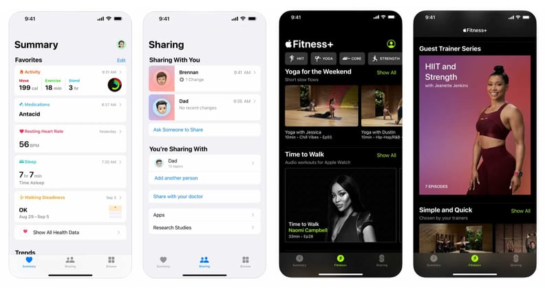 Best Walking Apps: Apple Health and Fitness+