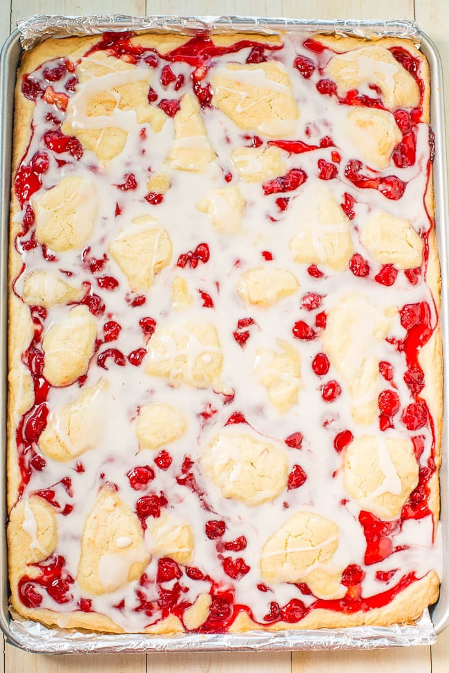 Glazed Cherry Pie Bars