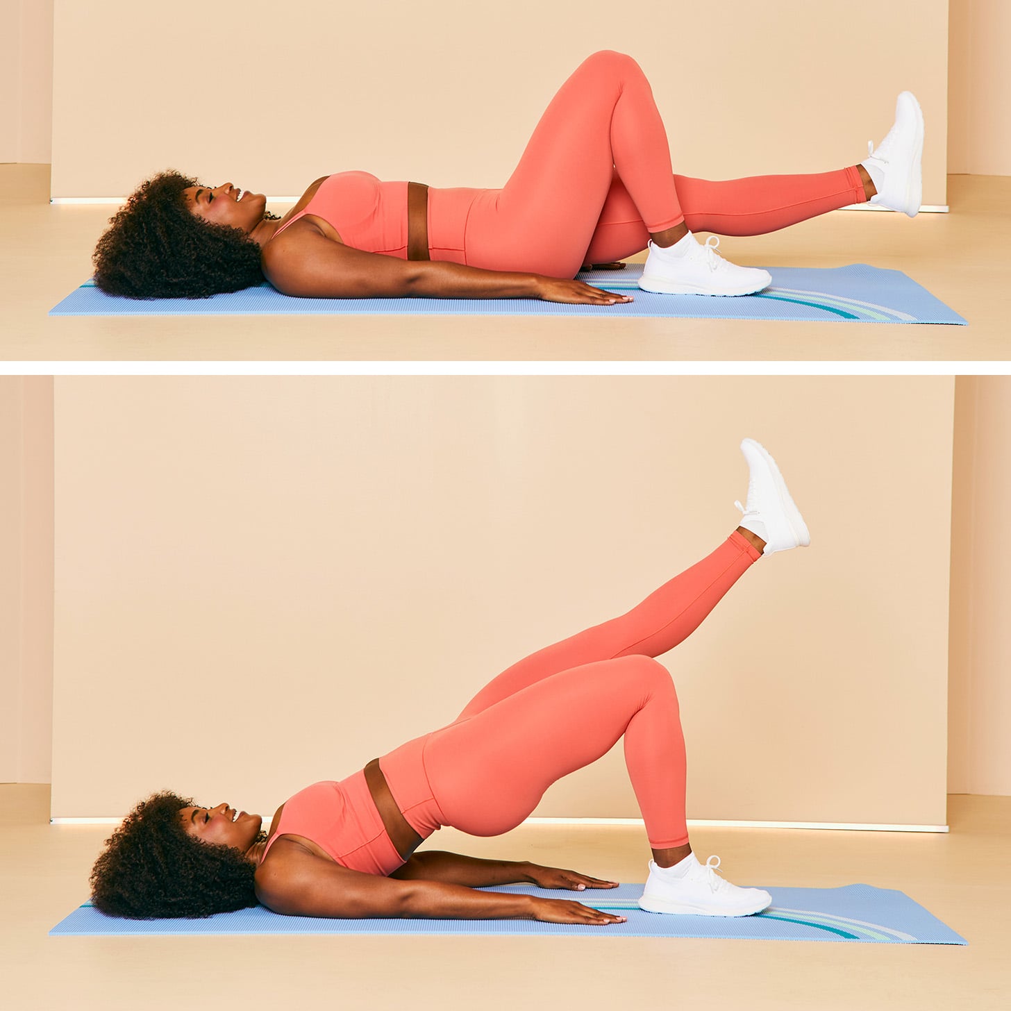 Single leg top glute activation