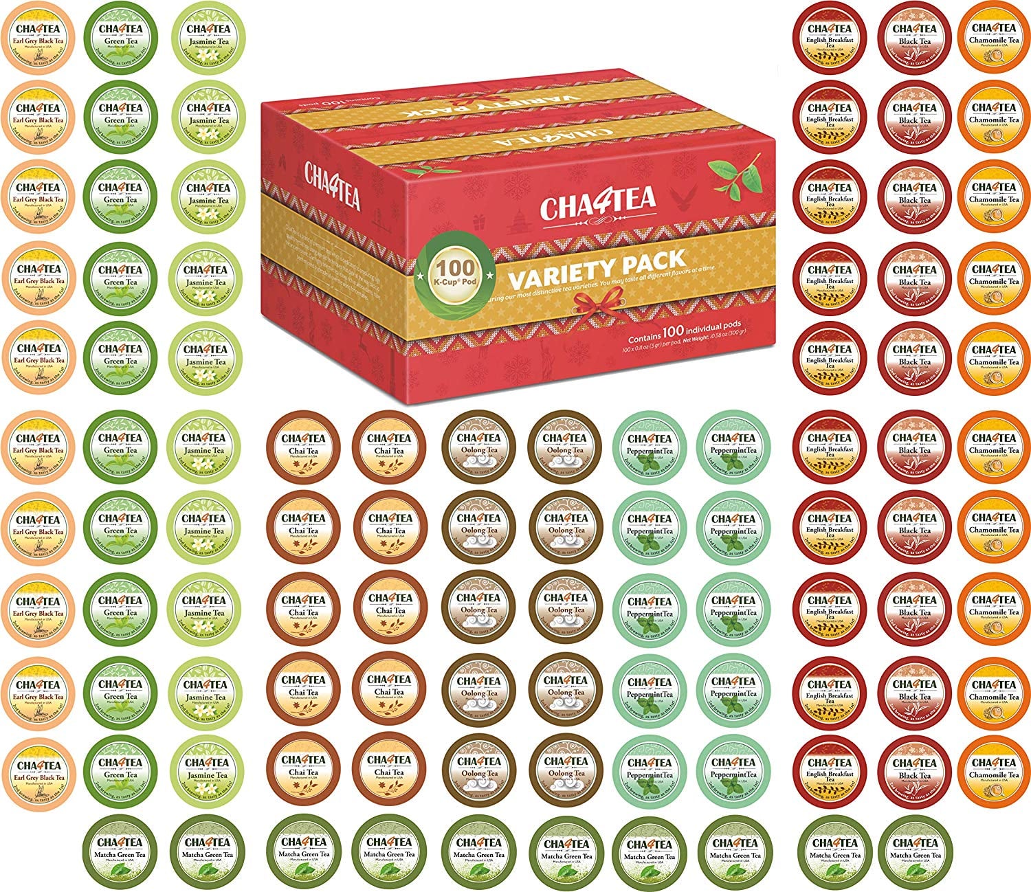 K Cups Tea Variety Sampler Pack 