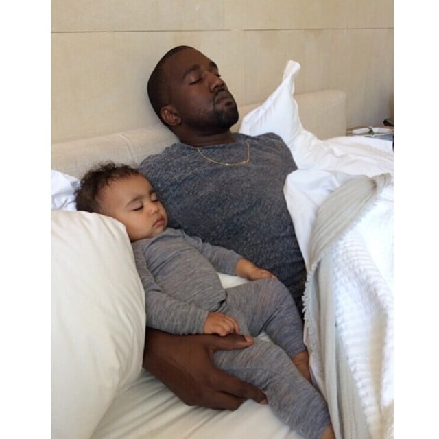 Kim Kardashian shared a sweet photo of Kanye West and their daughter, North West, on Father's Day, which happened to be North's birthday, too!
Source: Instagram user kimkardashian