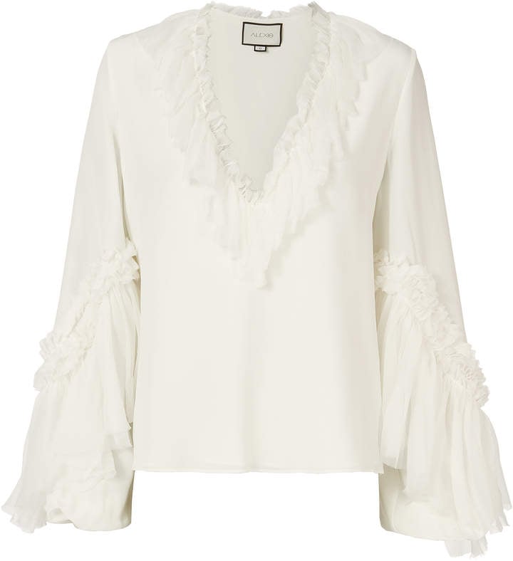 Alexis Alvinna Ruffle Blouse