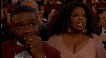 Awe: Oprah and David Oyelowo, During the "Glory" Performance