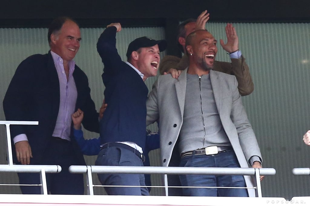 Prince William Cheering Aston Villa Soccer Team Video 2019