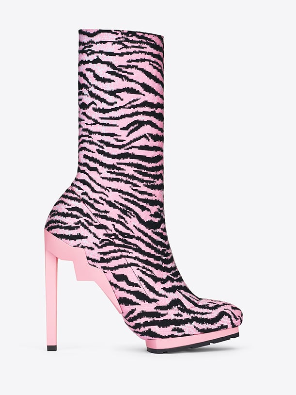 Tiger-Striped Ankle Boots ($299)
