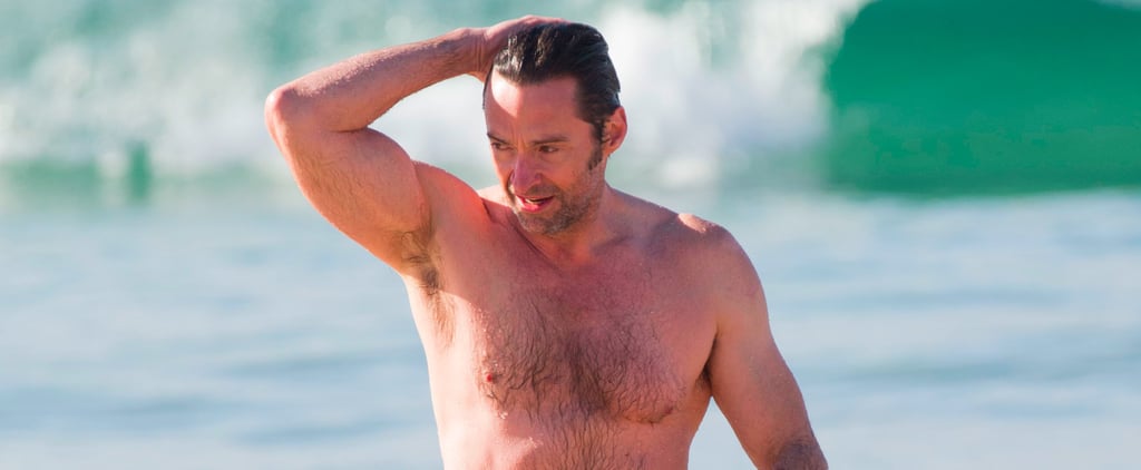 Hugh Jackman at the Beach in Australia Dec. 2016
