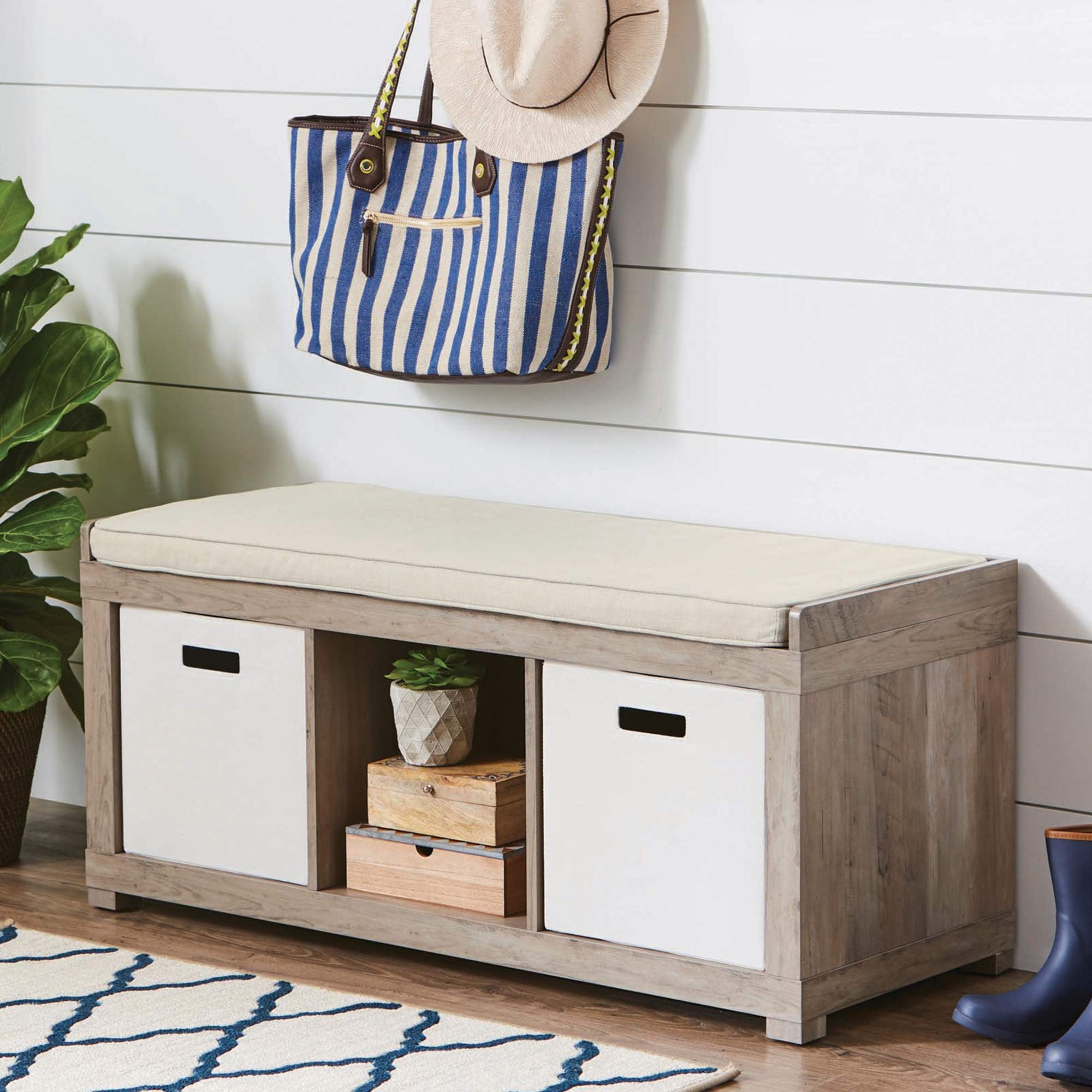 Better homes and gardens 3 hotsell cube organizer bench