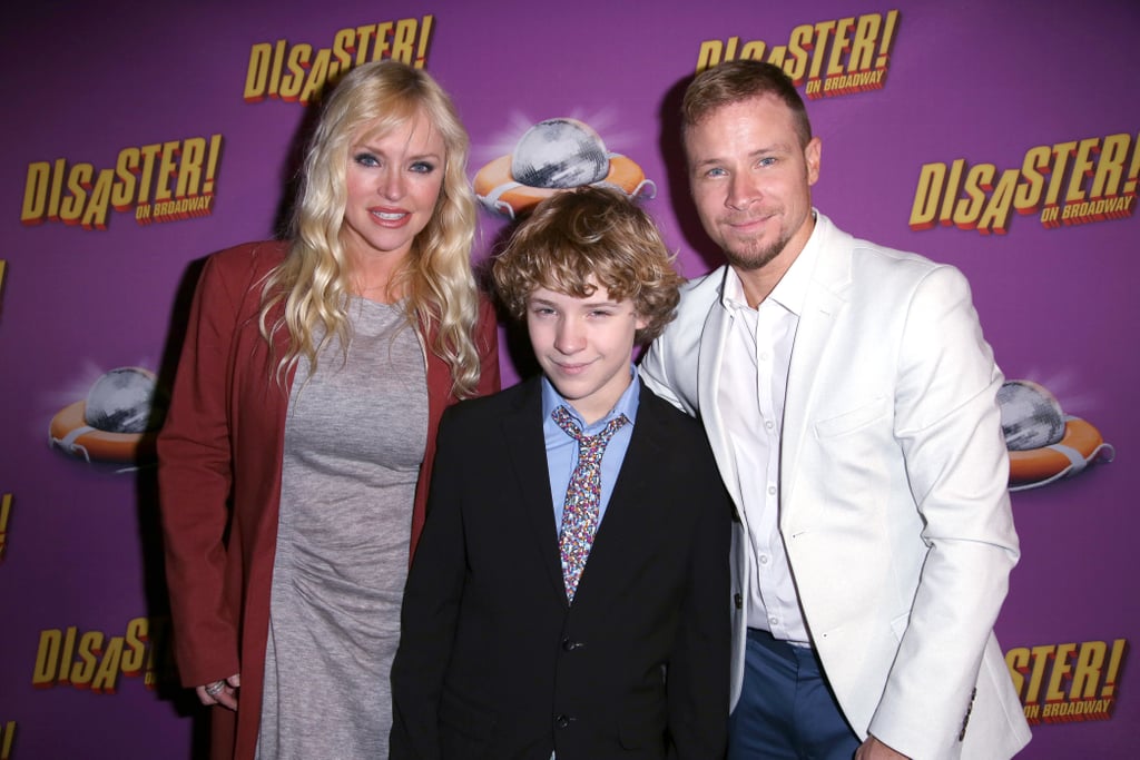 Brian Littrell AJ McLean at Disaster Broadway Opening Night