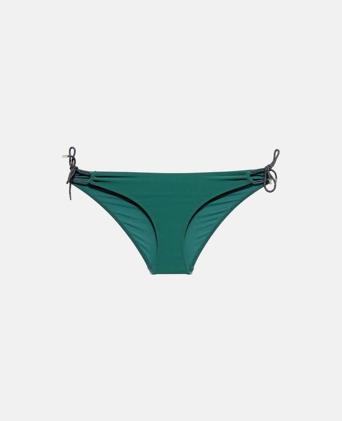 Hailey Baldwin Green Strappy Bikini | POPSUGAR Fashion