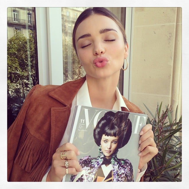 Miranda Kerr showed off her Vogue Japan cover.
Source: Instagram user mirandakerr