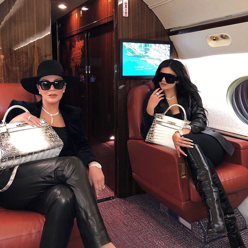 Kris and Kylie Jenner Show Off Matching Designer Purses