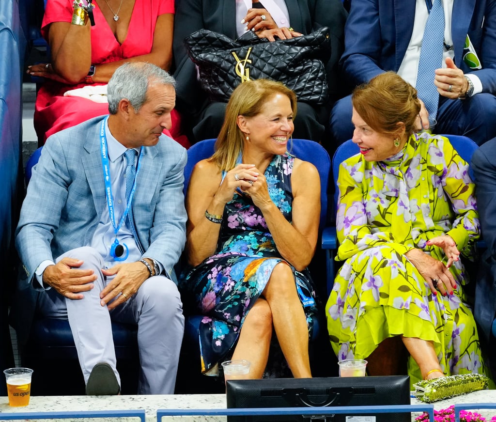 Katie Couric and John Molner at the US Open on Aug. 28.