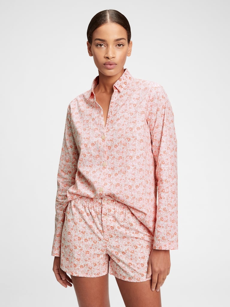 Gap Pajama Shirt in Poplin