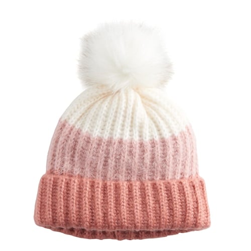 LC Lauren Conrad Mixed Yarn Stripe Beanie