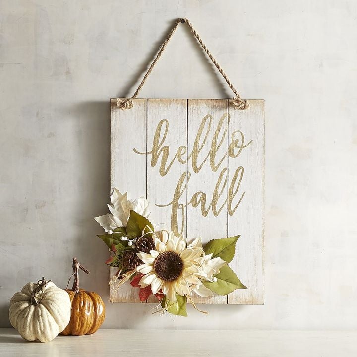 Pier 1 Imports Hello Fall Wall Sign | Fall Decor From Pier 1 Imports ...