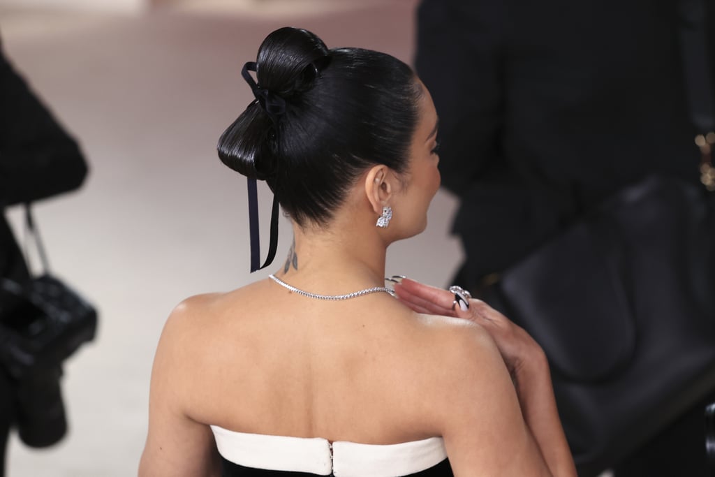 Vanessa Hudgens's Bow Updo at the Oscars 2023