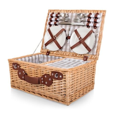 Picnic Time 22-Piece Insulated Picnic Basket For 4